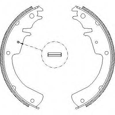 ROADHOUSE 401001 Комплект гальмівних колодок