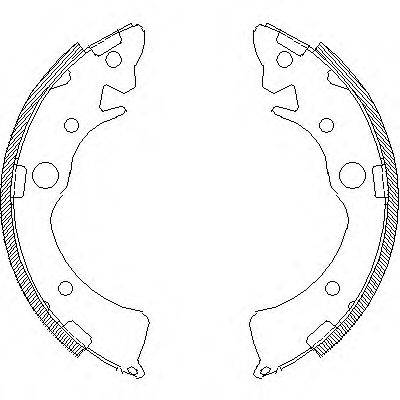 ROADHOUSE 409601 Комплект гальмівних колодок