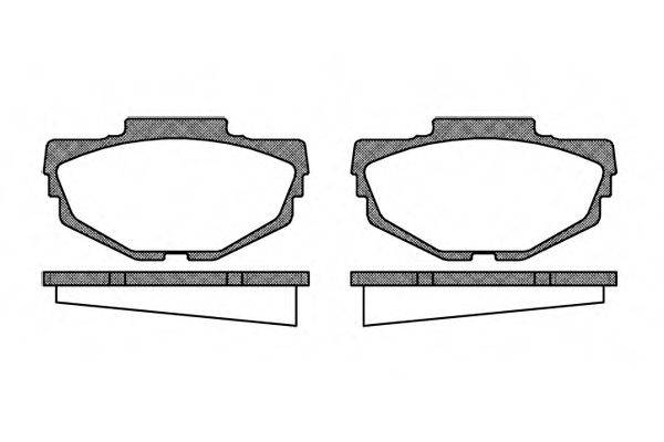 ROADHOUSE 205300 Комплект гальмівних колодок, дискове гальмо