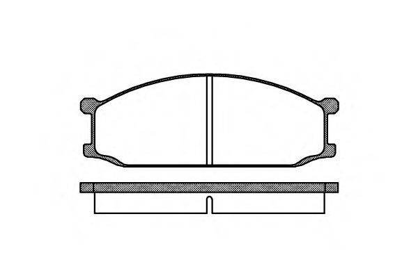 ROADHOUSE 213600 Комплект гальмівних колодок, дискове гальмо