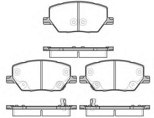 ROADHOUSE 2164002 Комплект гальмівних колодок, дискове гальмо