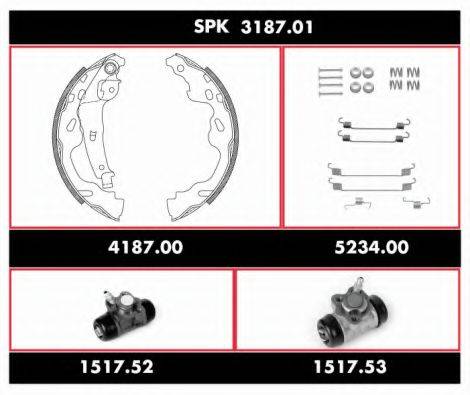 ROADHOUSE SPK318701 Комплект гальм, барабанний гальмівний механізм