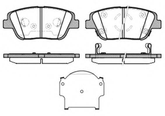 ROADHOUSE 2142302 Комплект гальмівних колодок, дискове гальмо