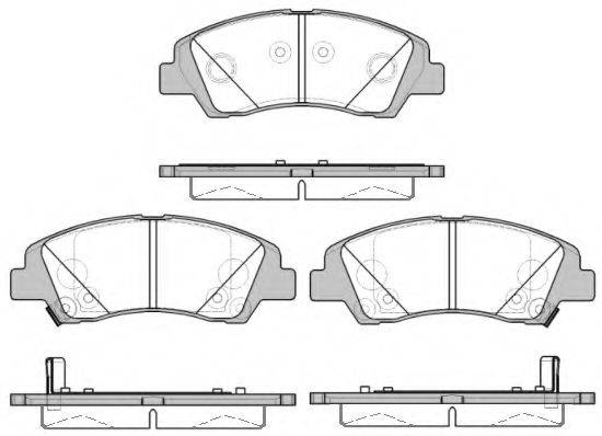 ROADHOUSE 2158302 Комплект гальмівних колодок, дискове гальмо