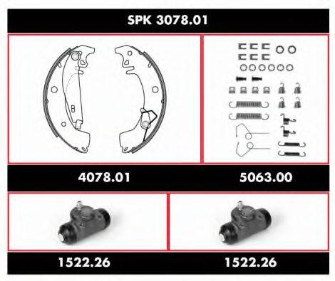 ROADHOUSE SPK307801 Комплект гальм, барабанний гальмівний механізм