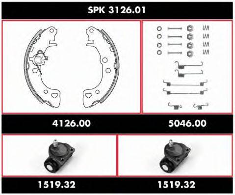 ROADHOUSE SPK312601 Комплект гальм, барабанний гальмівний механізм