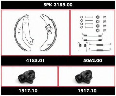 ROADHOUSE SPK318500 Комплект гальм, барабанний гальмівний механізм