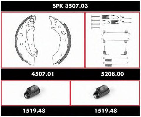 ROADHOUSE SPK350703 Комплект гальм, барабанний гальмівний механізм