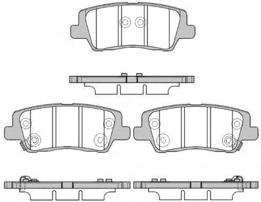 ROADHOUSE 2156405 Комплект гальмівних колодок, дискове гальмо