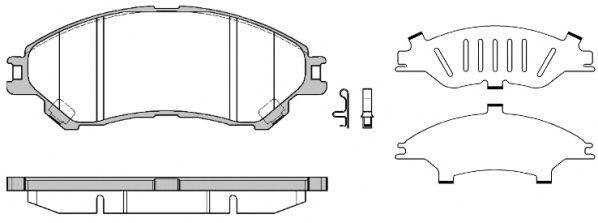 ROADHOUSE 2158902 Комплект гальмівних колодок, дискове гальмо