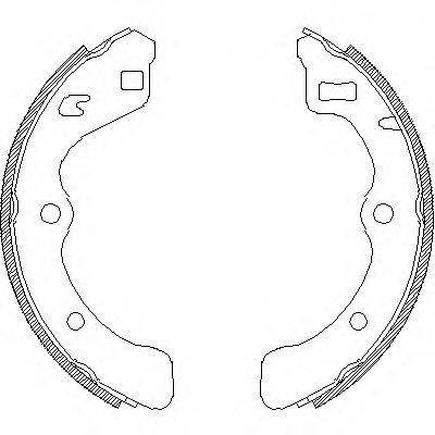 REMSA 406700 Комплект гальмівних колодок