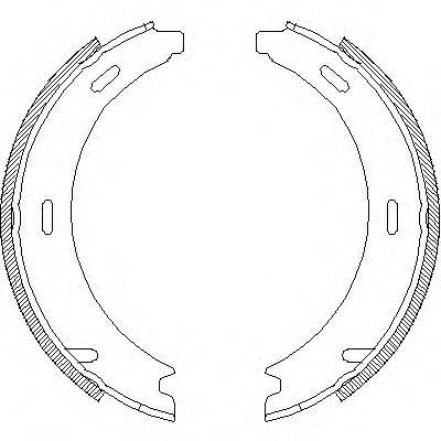 REMSA 409401 Комплект гальмівних колодок, стоянкова гальмівна система