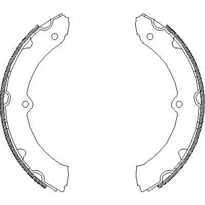 REMSA 431400 Комплект гальмівних колодок