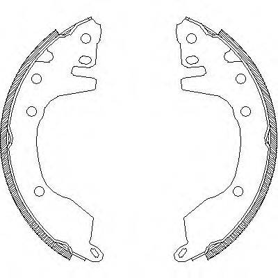 REMSA 437600 Комплект гальмівних колодок