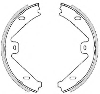 REMSA 475400 Комплект гальмівних колодок, стоянкова гальмівна система