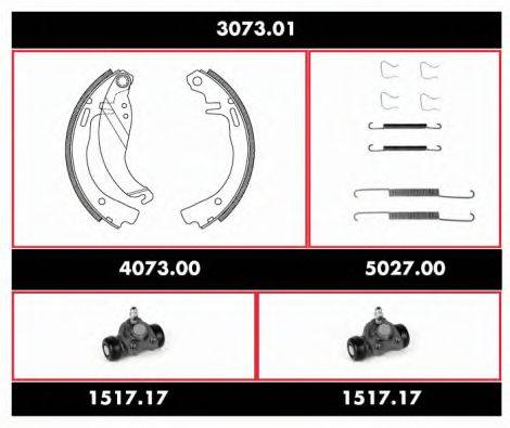 REMSA 307301 Комплект гальм, барабанний гальмівний механізм