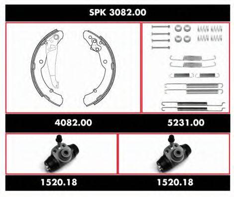 REMSA SPK308200 Комплект гальм, барабанний гальмівний механізм