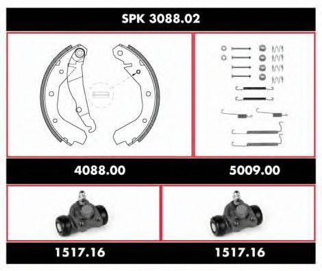 REMSA SPK308802 Комплект гальм, барабанний гальмівний механізм