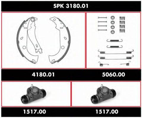 REMSA SPK318001 Комплект гальм, барабанний гальмівний механізм