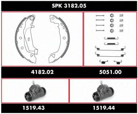 REMSA SPK318205 Комплект гальм, барабанний гальмівний механізм