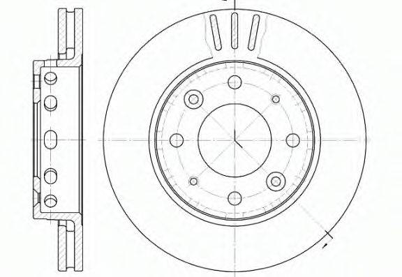 REMSA 681510 гальмівний диск