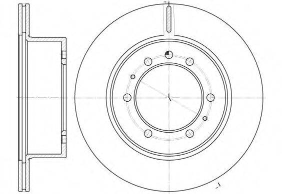 REMSA 692610 гальмівний диск