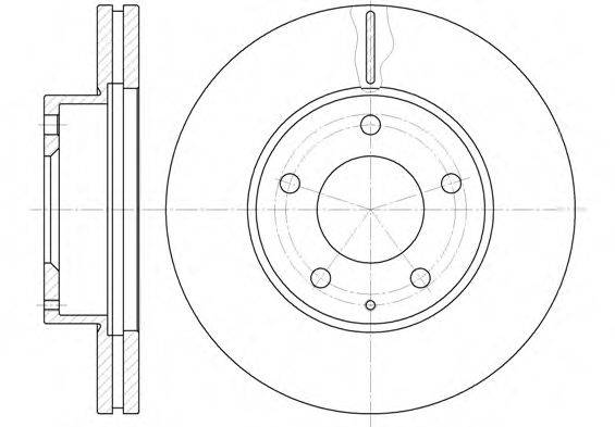 REMSA 693610 гальмівний диск