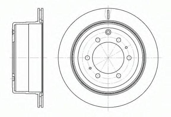 REMSA 6125610 гальмівний диск