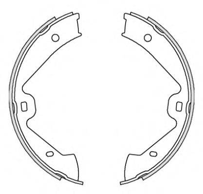 REMSA 467500 Комплект гальмівних колодок