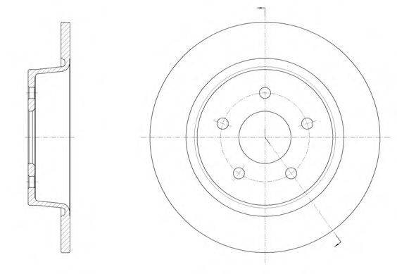 REMSA 6145900 гальмівний диск