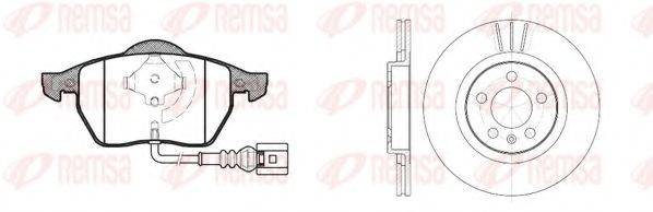 REMSA 839006 Комплект гальм, дисковий гальмівний механізм