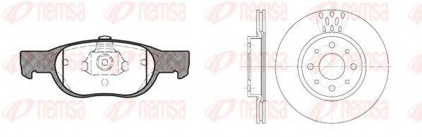 REMSA 858801 Комплект гальм, дисковий гальмівний механізм