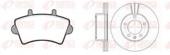 REMSA 881901 Комплект гальм, дисковий гальмівний механізм