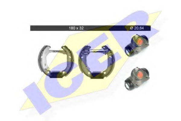 ICER 79KT0011C Комплект гальмівних колодок