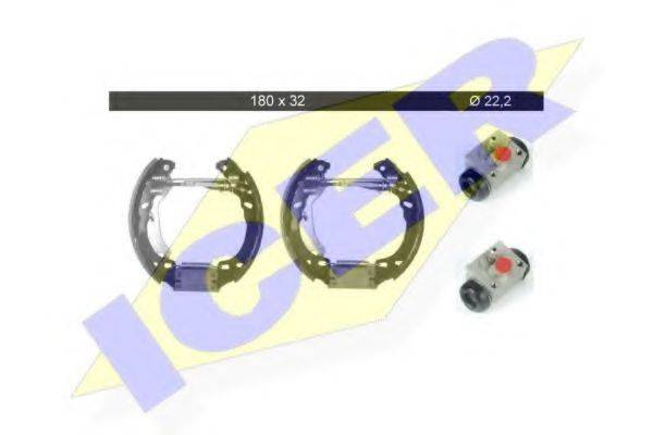 ICER 79KT0014C Комплект гальмівних колодок