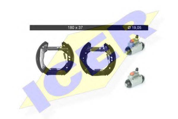 ICER 79KT0098C Комплект гальмівних колодок