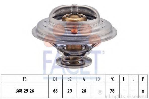 FACET 78502S Термостат, охолоджуюча рідина
