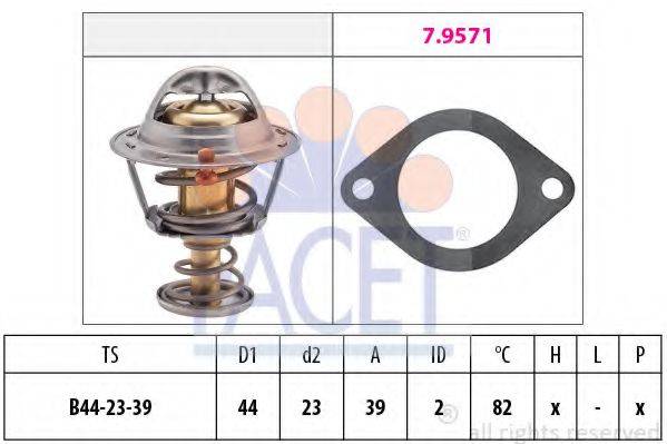 FACET 78520 Термостат, охолоджуюча рідина