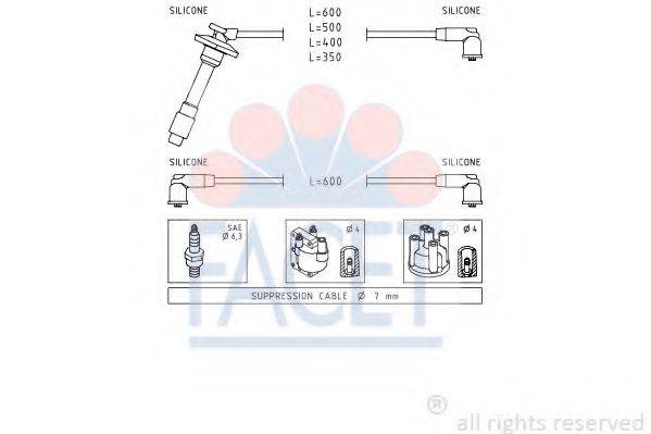 FACET 49879 Комплект дротів запалювання