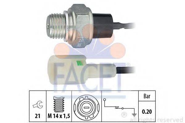 FACET 70120 Датчик тиску масла