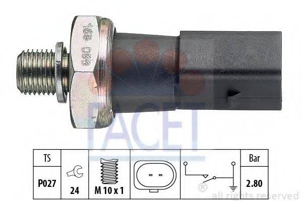 FACET 70185 Датчик тиску масла