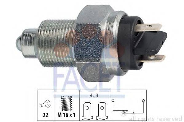 FACET 76024 Вимикач, фара заднього ходу