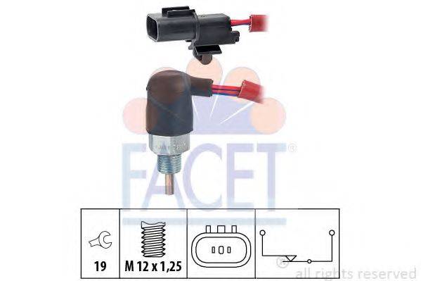 FACET 76176 Вимикач, фара заднього ходу