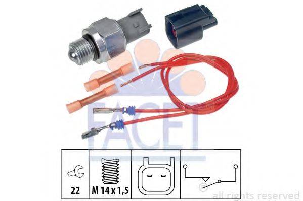 FACET 76274K Вимикач, фара заднього ходу