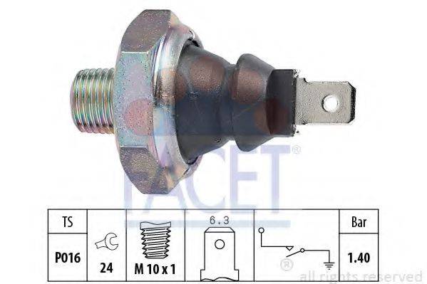 FACET 70051 Датчик тиску масла