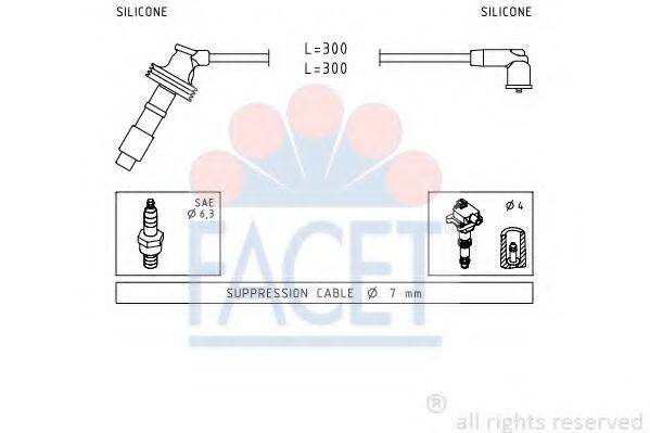 FACET 47059 Комплект дротів запалювання