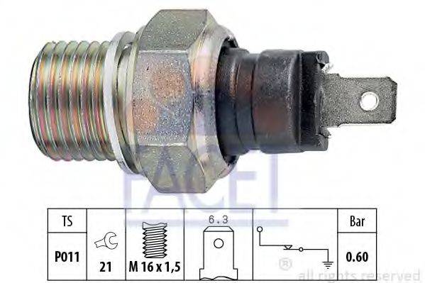 FACET 70021 Датчик тиску масла