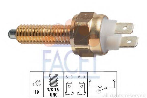 FACET 76113 Вимикач, фара заднього ходу