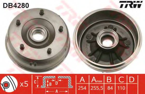 TRW DB4280 Гальмівний барабан