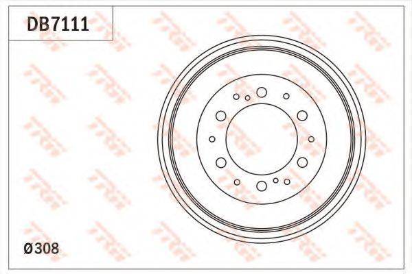 TRW DB7111 Гальмівний барабан
